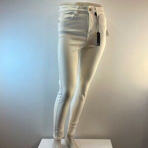 Buffalo David Bitton Women's High Rise White Ivy Skinny Ankle Jeans - Size 26